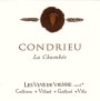 Vins de Vienne Condrieu La Chambee Blanc 2014 Front Label