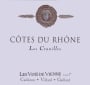Vins de Vienne Cote du Rhone Les Cranilles 2014 Front Label