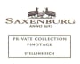 Saxenburg Private Collection Pinotage 2014 Front Label