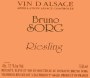 Bruno Sorg Riesling 2014 Front Label