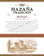 Hazana Rioja Tradicion 2014 Front Label
