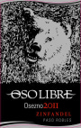 Oso Libre Osezno Zinfandel 2011 Front Label