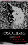 Oso Libre Osezno Zinfandel 2008 Front Label