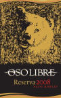 Oso Libre Reserva 2008 Front Label