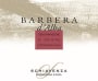 Schiavenza Barbera d'Alba 2015 Front Label