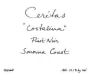 Ceritas Costalina Pinot Noir 2013 Front Label