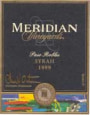 Meridian Paso Robles Syrah 1999 Front Label