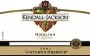 Kendall-Jackson Vintner's Reserve Riesling 2001 Front Label