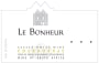 Le Bonheur Chardonnay 2016 Front Label