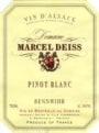 Marcel Deiss Pinot Blanc Bennwihr 2000 Front Label