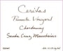 Ceritas Pinnacle Vineyard Chardonnay 2013 Front Label