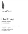 Page Mill Winery Chandler Vineyard Chardonnay 2014 Front Label