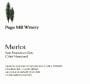 Page Mill Winery Merlot 2008 Front Label