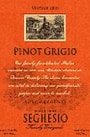 Seghesio Pinot Grigio 2001 Front Label