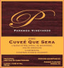Parkmon Vineyards Lamorinda Cuvee Que Sera 2009 Front Label