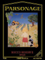 Parsonage Village Vineyard Estate Reserve Rocco Syrah 2013 Front Label