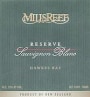 Mills Reef Reserve Sauvignon Blanc 2001 Front Label
