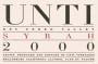 Unti Syrah 2000 Front Label