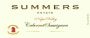Summers Estate Cabernet Sauvignon 2013  Front Label