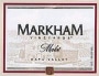 Markham Merlot 2000 Front Label