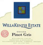 WillaKenzie Estate Pinot Gris 2001 Front Label