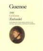 Guenoc Zinfandel 2000 Front Label