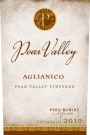 Pear Valley Vineyard Aglianico 2010 Front Label