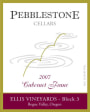 Pebblestone Cellars Ellis Vineyards Block 3 Cabernet Franc 2007 Front Label