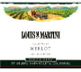 Louis Martini Merlot 1999 Front Label