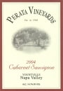 Perata Vineyards Cabernet Sauvignon 2004 Front Label