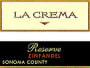 La Crema Reserve Zinfandel 1998 Front Label