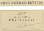 Greg Norman Estates Yarra Valley Chardonnay 2001 Front Label