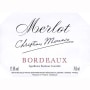 Christian Moueix Merlot 2001 Front Label