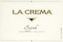 La Crema Syrah 2000 Front Label