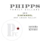 Phipps Family Cellars Zinfandel 2012 Front Label