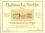 Chateau La Nerthe Chateauneuf-du-Pape Rouge 2000 Front Label