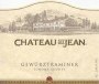 Chateau St. Jean Gewurztraminer 2001 Front Label
