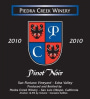 Piedra Creek Winery San Floriano Vineyard Pinot Noir 2010 Front Label