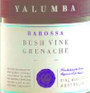 Yalumba Old Bush Vine Grenache 2000 Front Label
