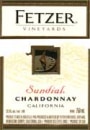 Fetzer Sundial Chardonnay (375ML half-bottle) 2001 Front Label