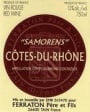 Ferraton Pere & Fils Cotes du Rhone 1999 Front Label