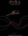 Pina Napa Valley Mimbre Cabernet Sauvignon 2008 Front Label