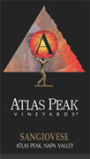 Atlas Peak Sangiovese 2000 Front Label