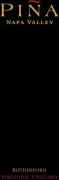 Pina Napa Valley Firehouse Vineyard Cabernet Sauvignon 2009 Front Label