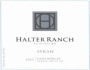 Halter Ranch Syrah 2003  Front Label