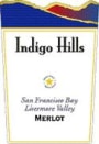 Indigo Hills Merlot 2000 Front Label