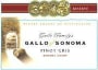 Gallo of Sonoma Pinot Gris 2001 Front Label