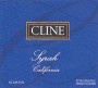 Cline Syrah 2000 Front Label