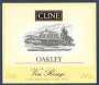 Cline Oakley Vin Rouge 2001 Front Label
