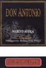 Morgante Don Antionio Nero dAvola 2000 Front Label